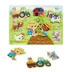 Barnyard Peg Puzzle