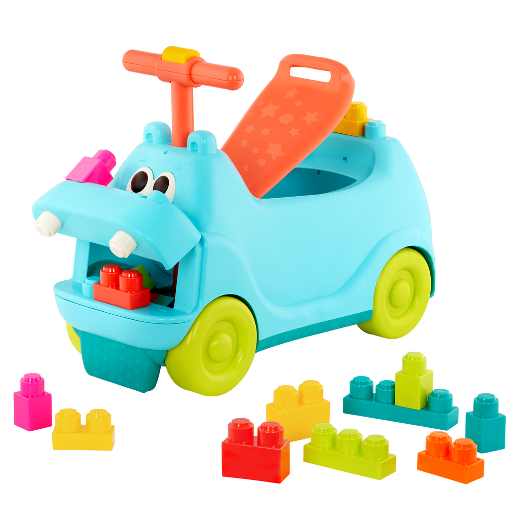 Hippo Block Ride-On